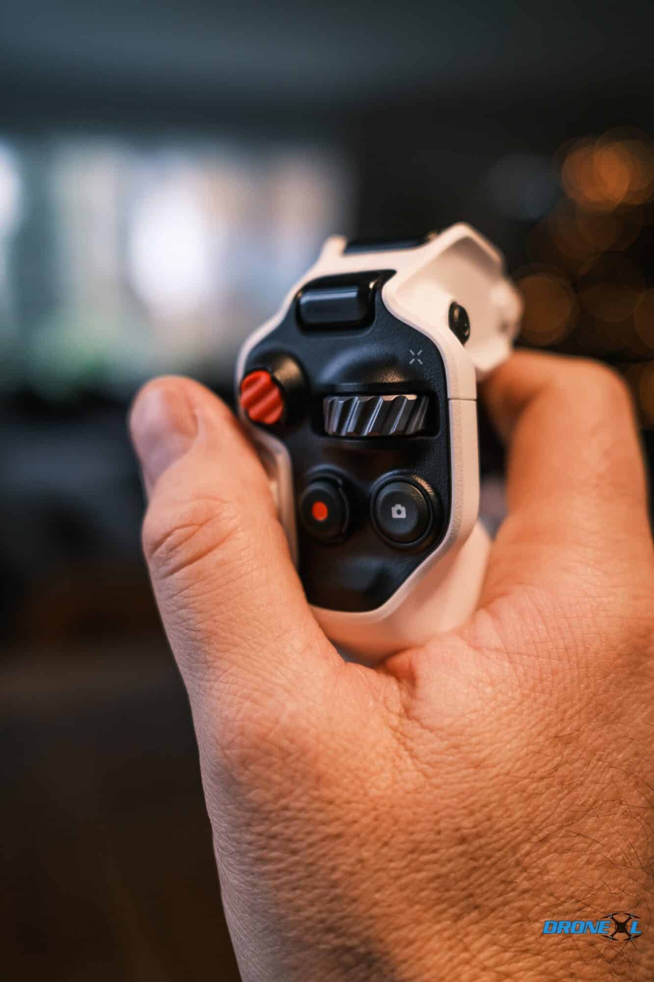 The Grip motion controller that steers the A1 by pointing and squeezing.