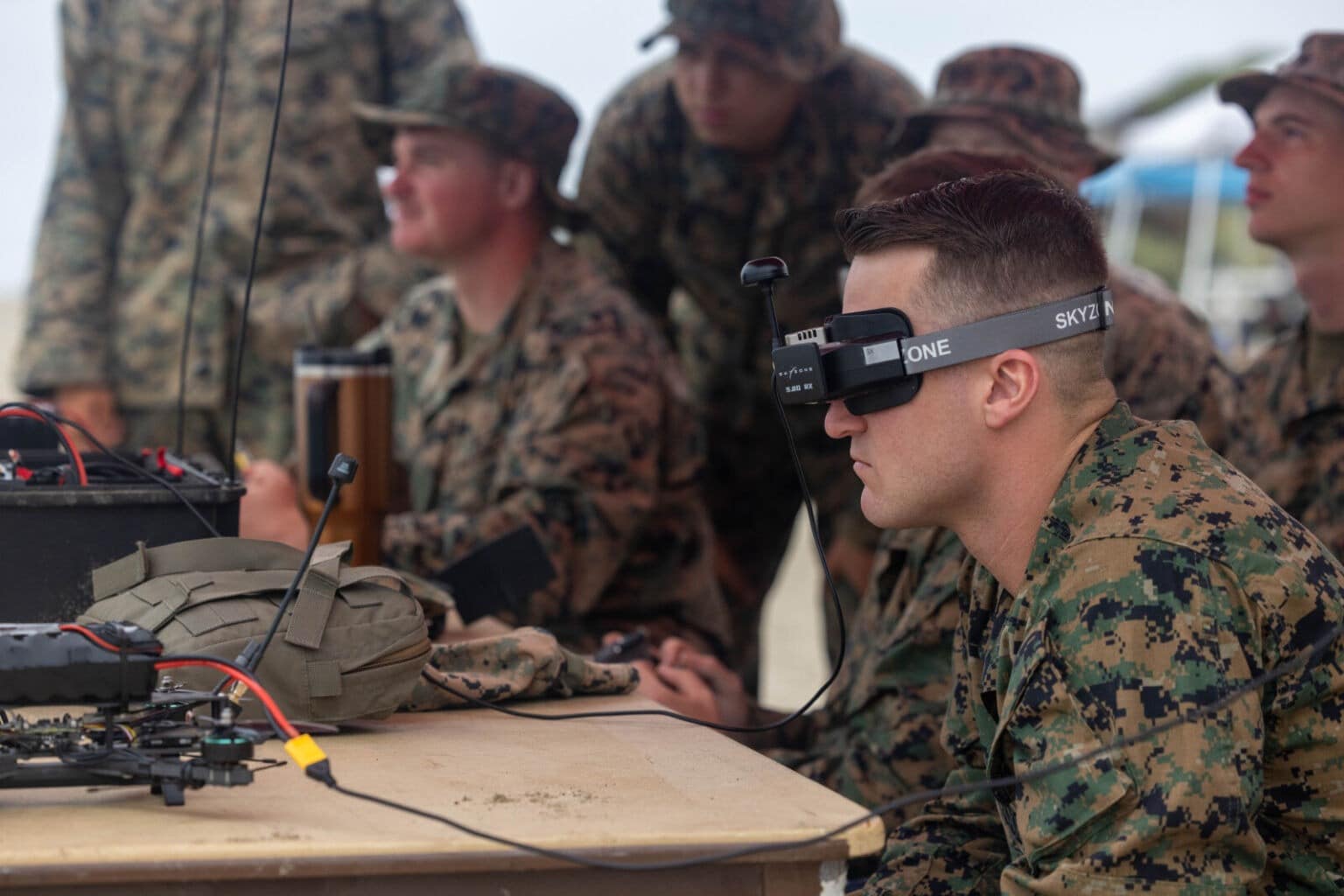 Marine Viewing FPV Drone Feed | Photo Credits: Marine Corps Lance Cpl. Sawyer Carleton, 1st Marine Division