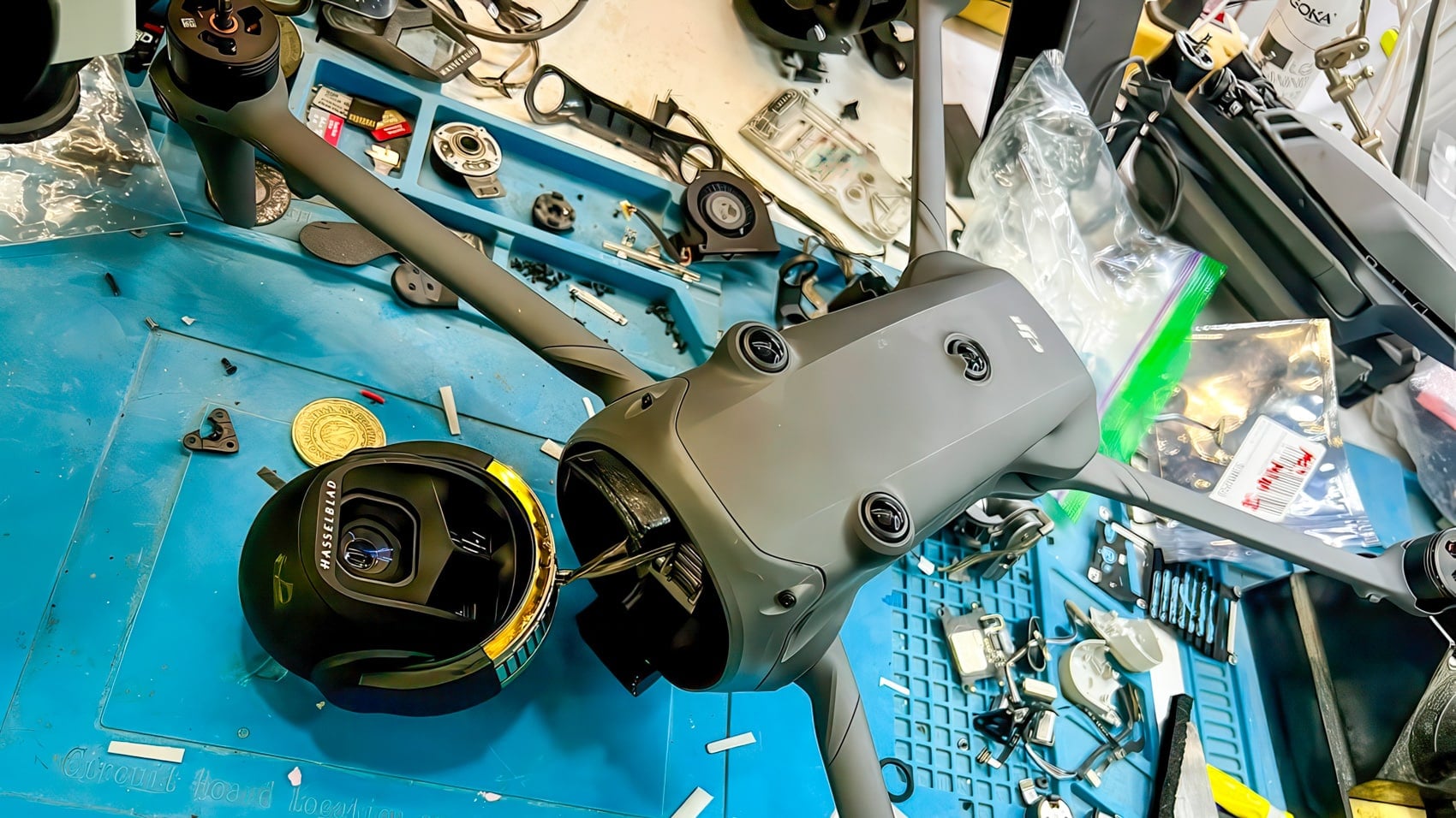 A crashed drone, the outcome every pilot meets eventually