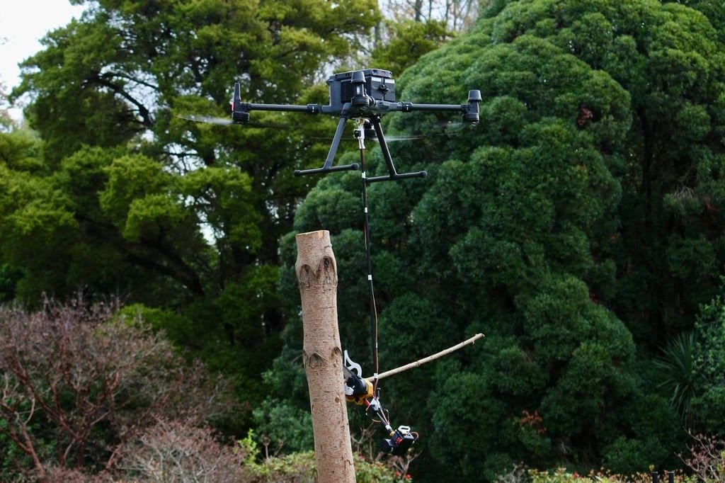 Chainsaw drones are the next step forward in a University of Canterbury project equipping unmanned aerial tools to carry out tasks that are hazardous for humans.