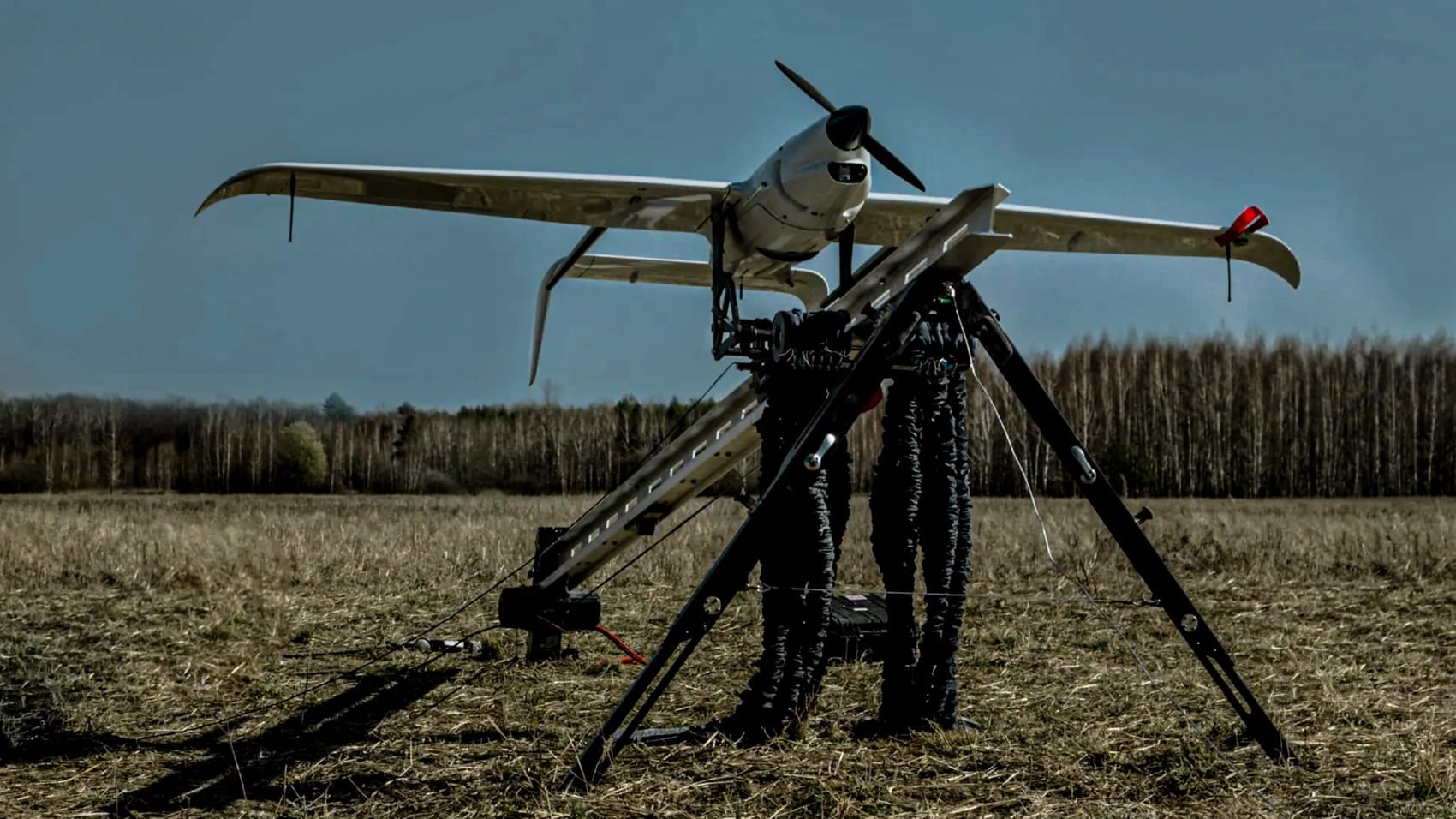 Skyeton Raybird reconnaissance UAV, now flying combat missions on hydrogen electric power.