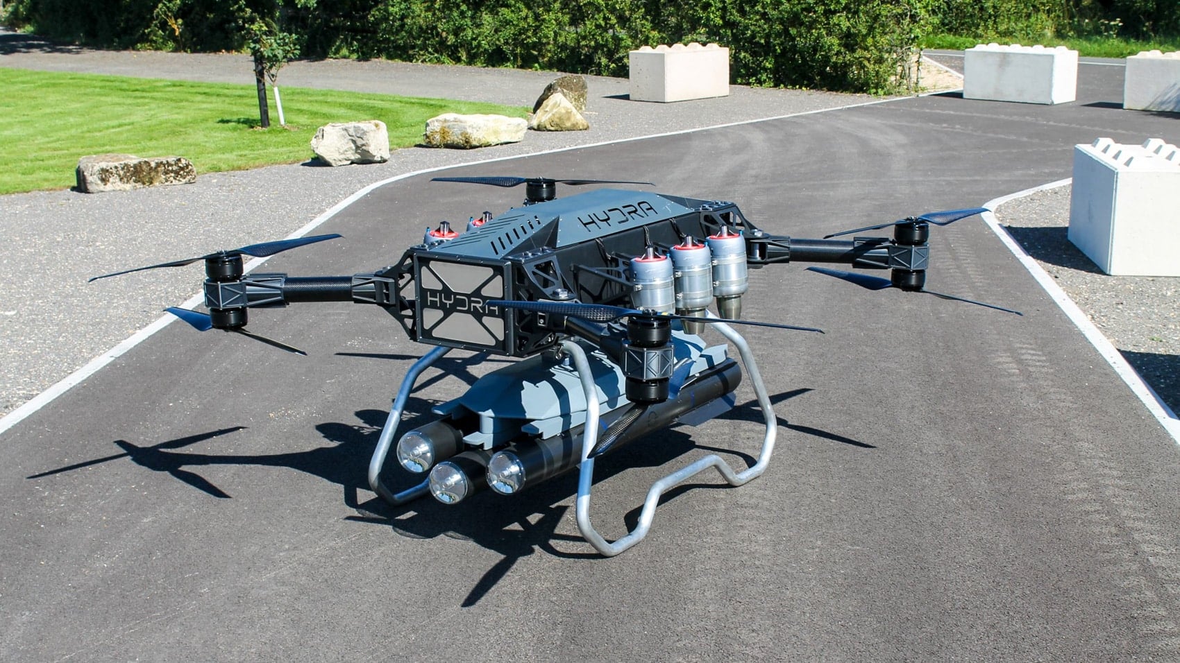 The Hydra 400 ultra heavy lift drone from London based Hydra Drones Limited.