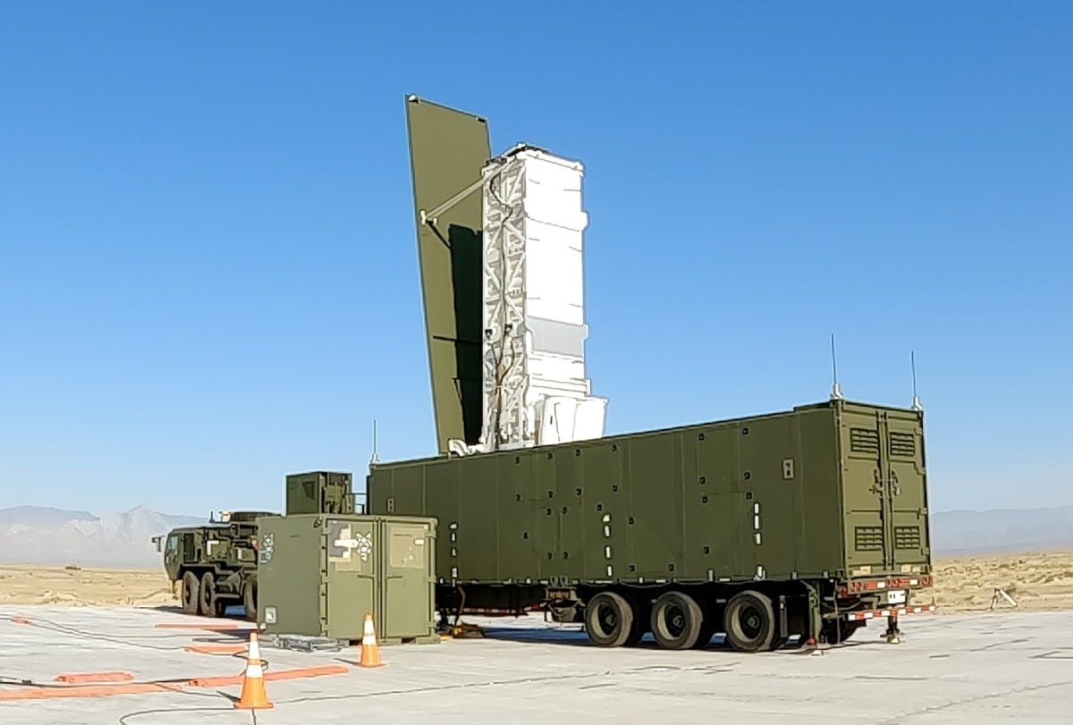 The Army's Typhon Mid-Range Capability launcher, which fires Tomahawk and SM-6 missiles.