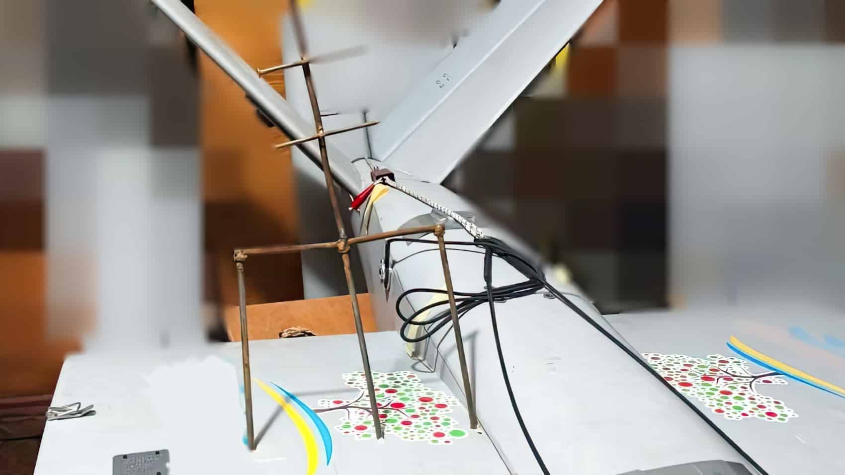 A Ukrainian Drone Came Home with a Russian Trident Stuck in It