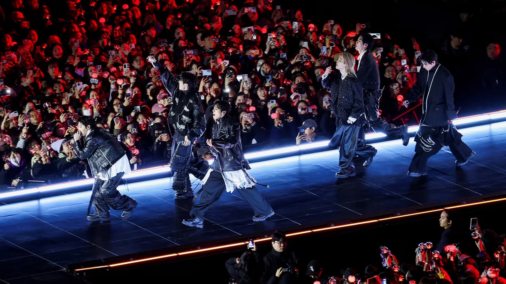 BTS performing at Gwanghwamun Square before an estimated 260,000 people.