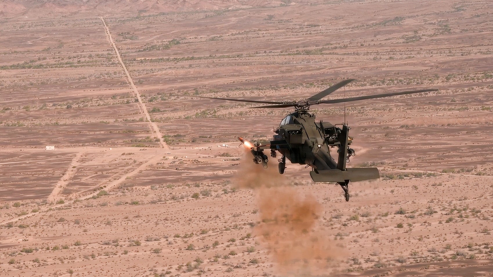 Army Launches Altius-700 Drone From an Apache in Under Six Months