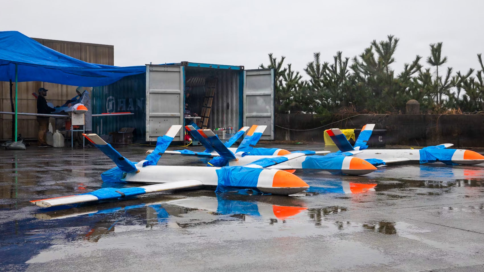 MQM-171A BroadSword fixed-wing target drone built by Griffon Aerospace of Madison, Alabama.