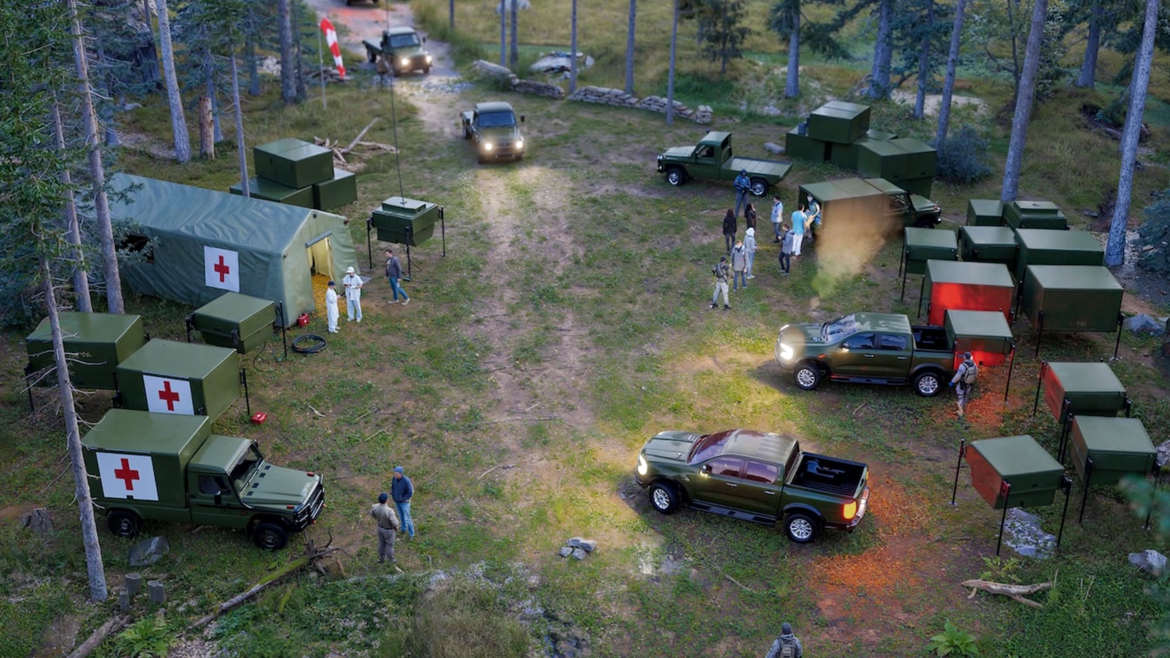 STORM's Rapid Adapt and Deploy System bolted onto the bed of a pickup truck.