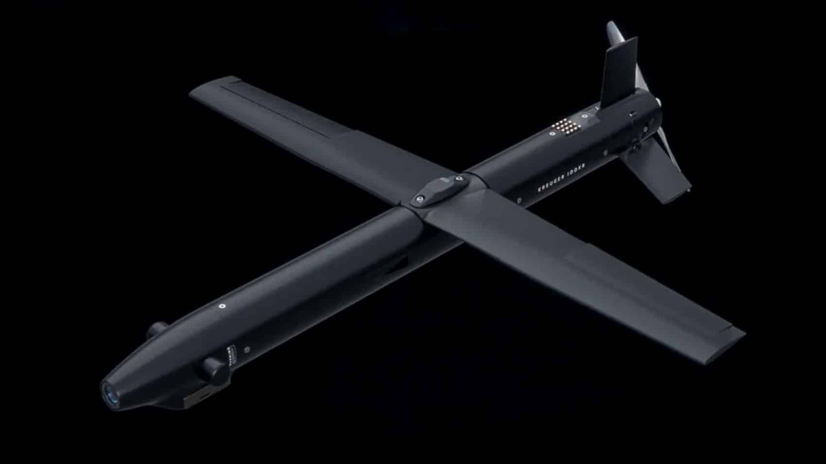 The fixed-wing K100XR, built around software-defined flight control rather than costly hardware.