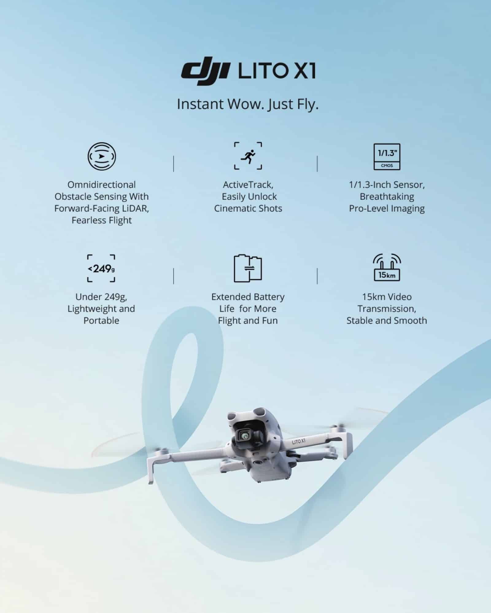 DJI Lito X1 And Lito 1 Launch Globally, Wedging Into The Mini Gap American Buyers Will Never See