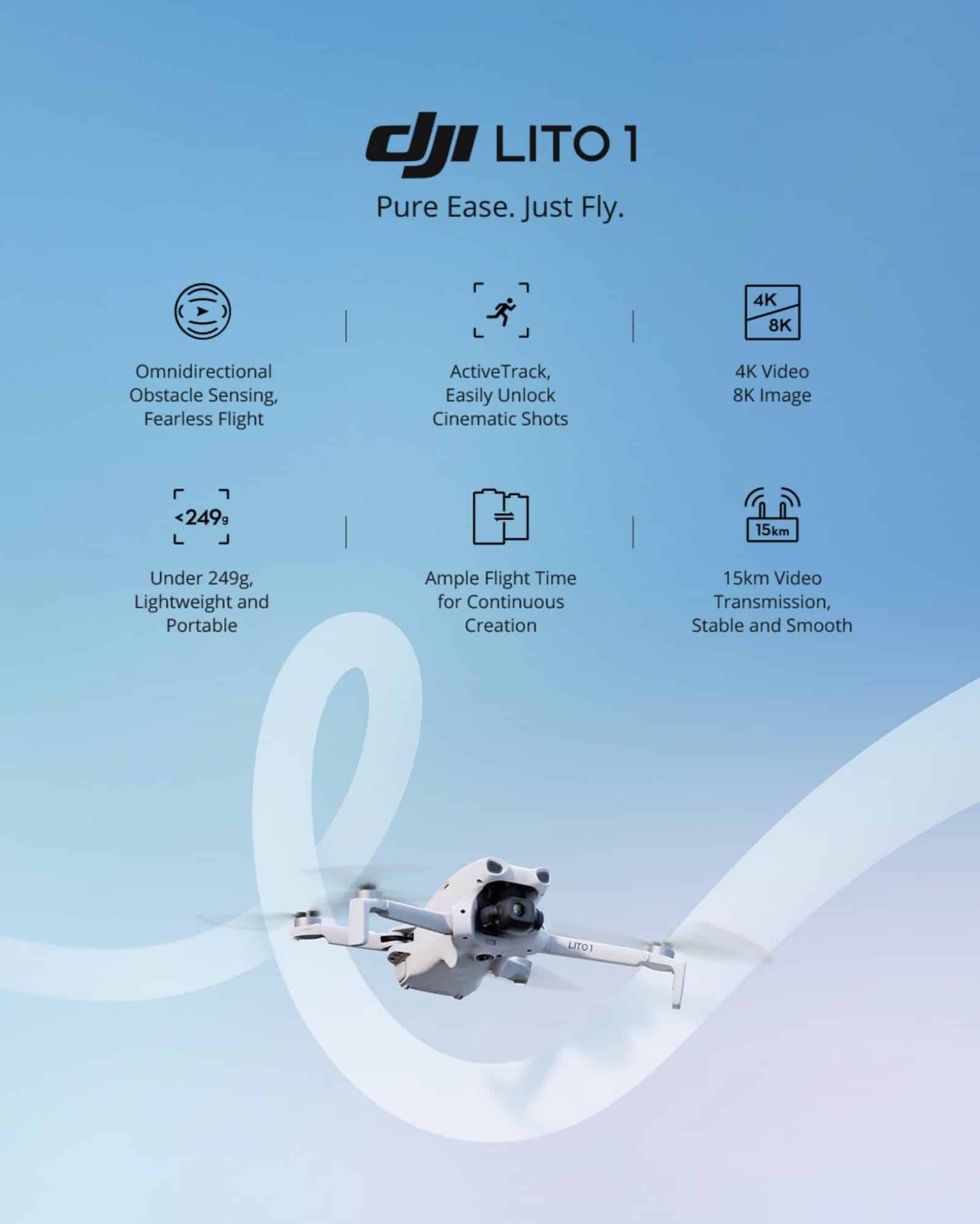 DJI Lito X1 And Lito 1 Launch Globally, Wedging Into The Mini Gap American Buyers Will Never See