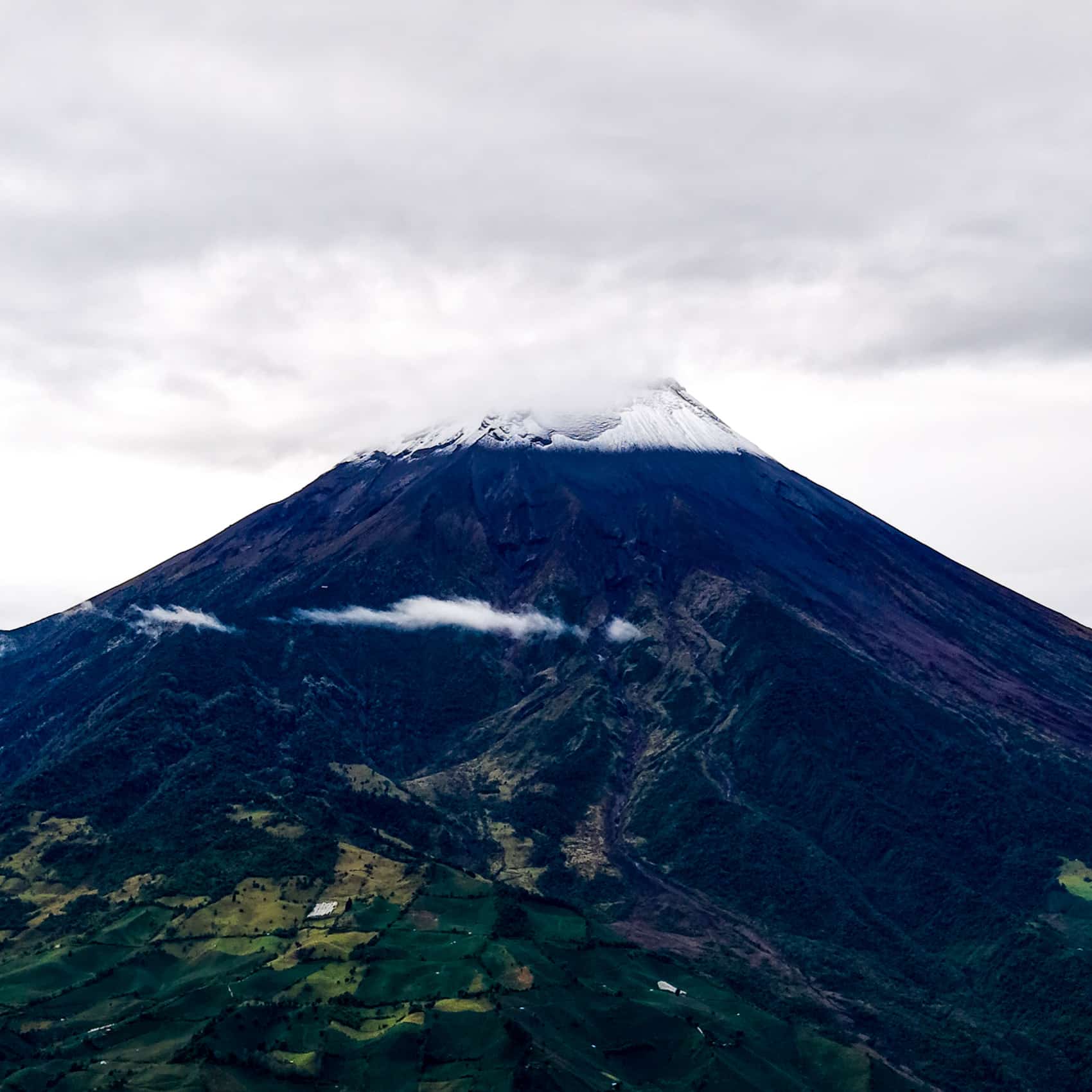 The Tungurahua volcano photographed with the Mini 5 Pro at 2x Med-Tele zoom.