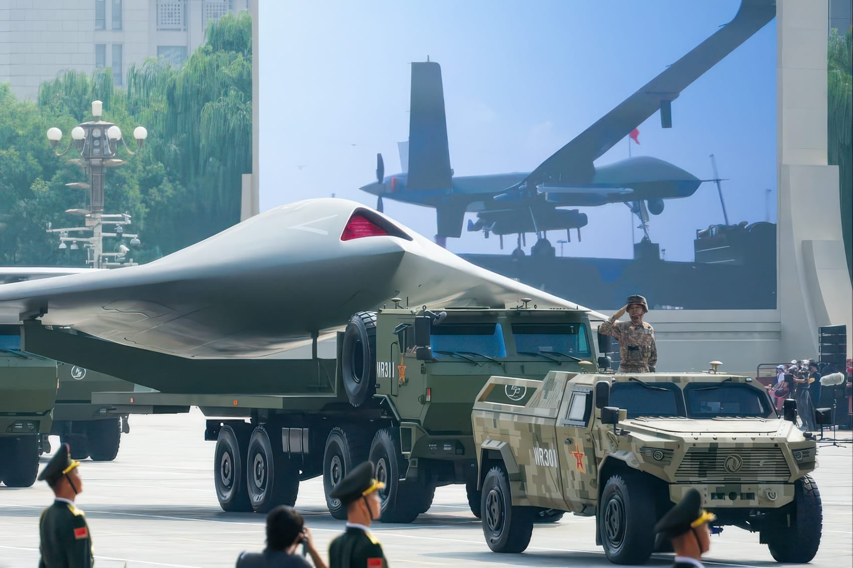 China's "Land Aircraft Carrier" Powers Drones Mid-Flight