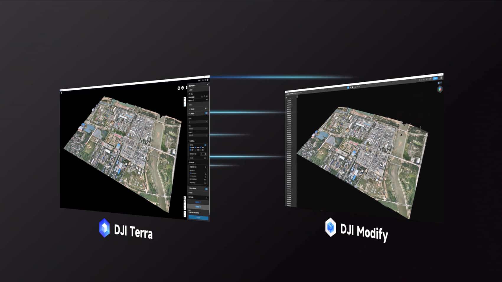 Screenshot of DJI Modify after the release's mesh flattening and texture editing optimizations.