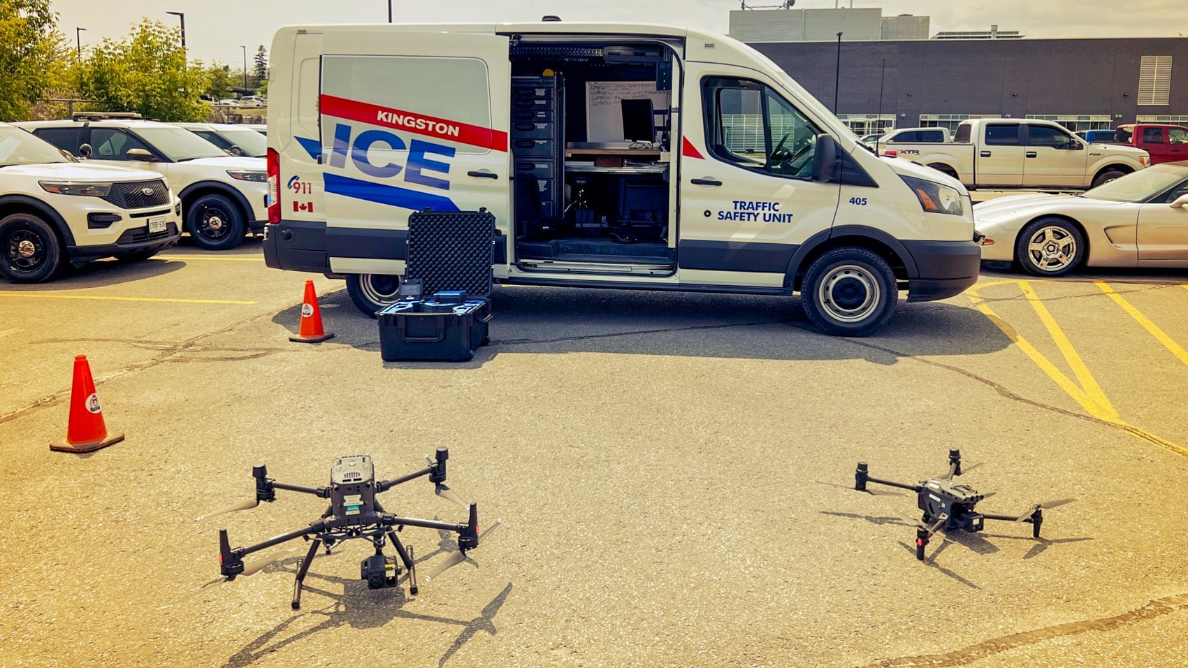 Kingston Police drone unit that located the missing resident in Ontario.