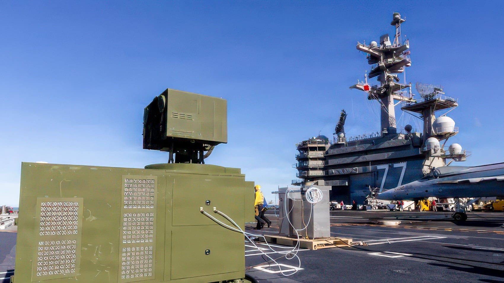 Navy's First Carrier Laser Test Destroys Multiple Drones