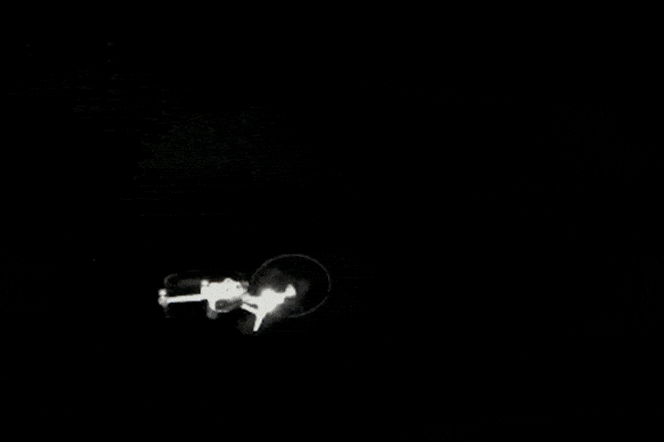 Australian Defence Force footage of the Fractl directed-energy weapon tracking a small drone.