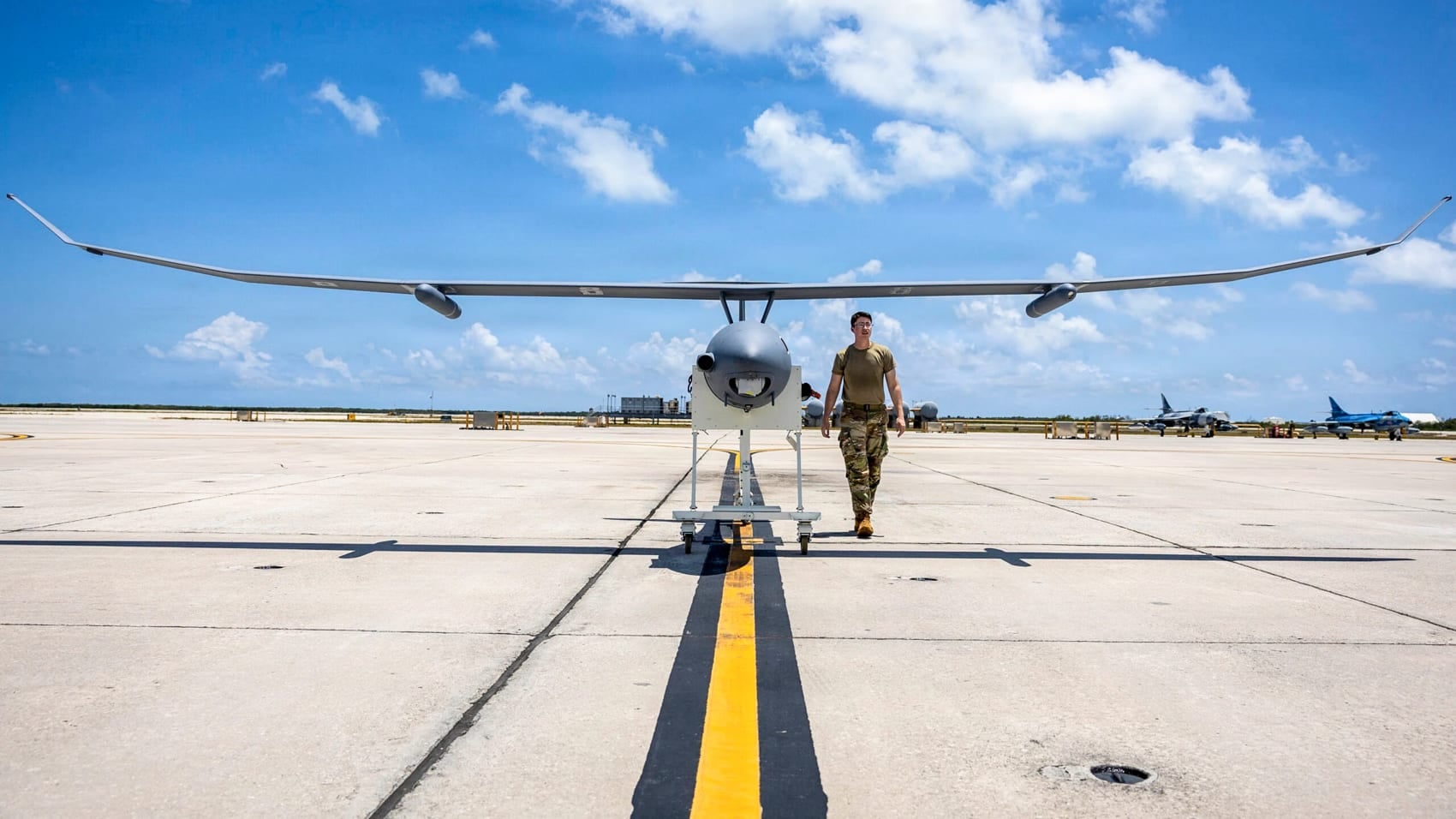 The Vanilla long-endurance drone that provided persistent surveillance during FLEX 2026.