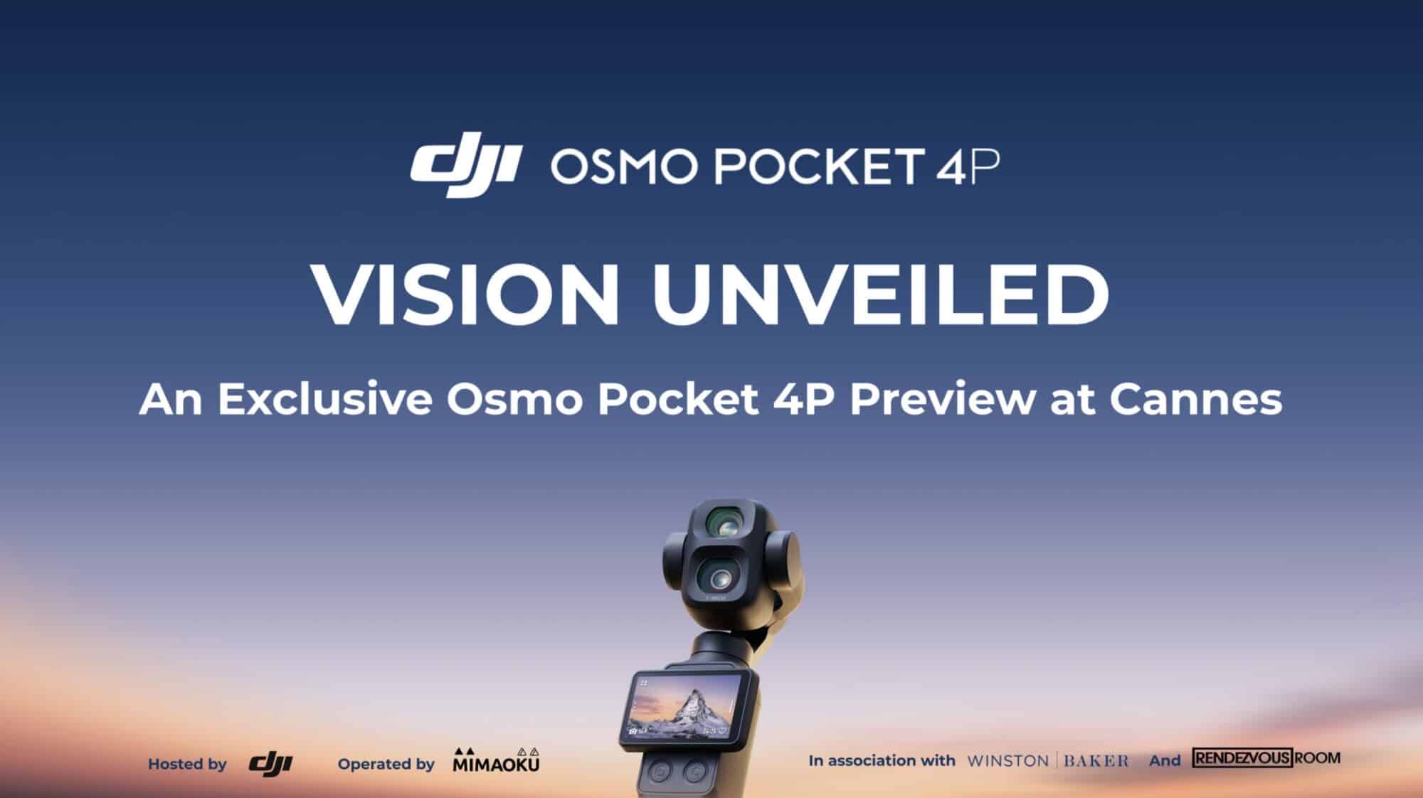DJI Launches Osmo Pocket 4P at Cannes Film Festival, Press Release Holds Back Specs and US Availability
