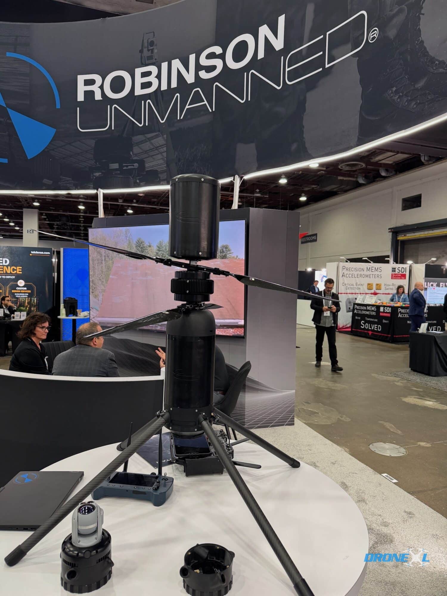 Robinson Unmanned Demos Spirit At XPONENTIAL Detroit; Helius Pocket Drone Still A Prototype, Production Pushed To Mid-To-Late Summer 2026