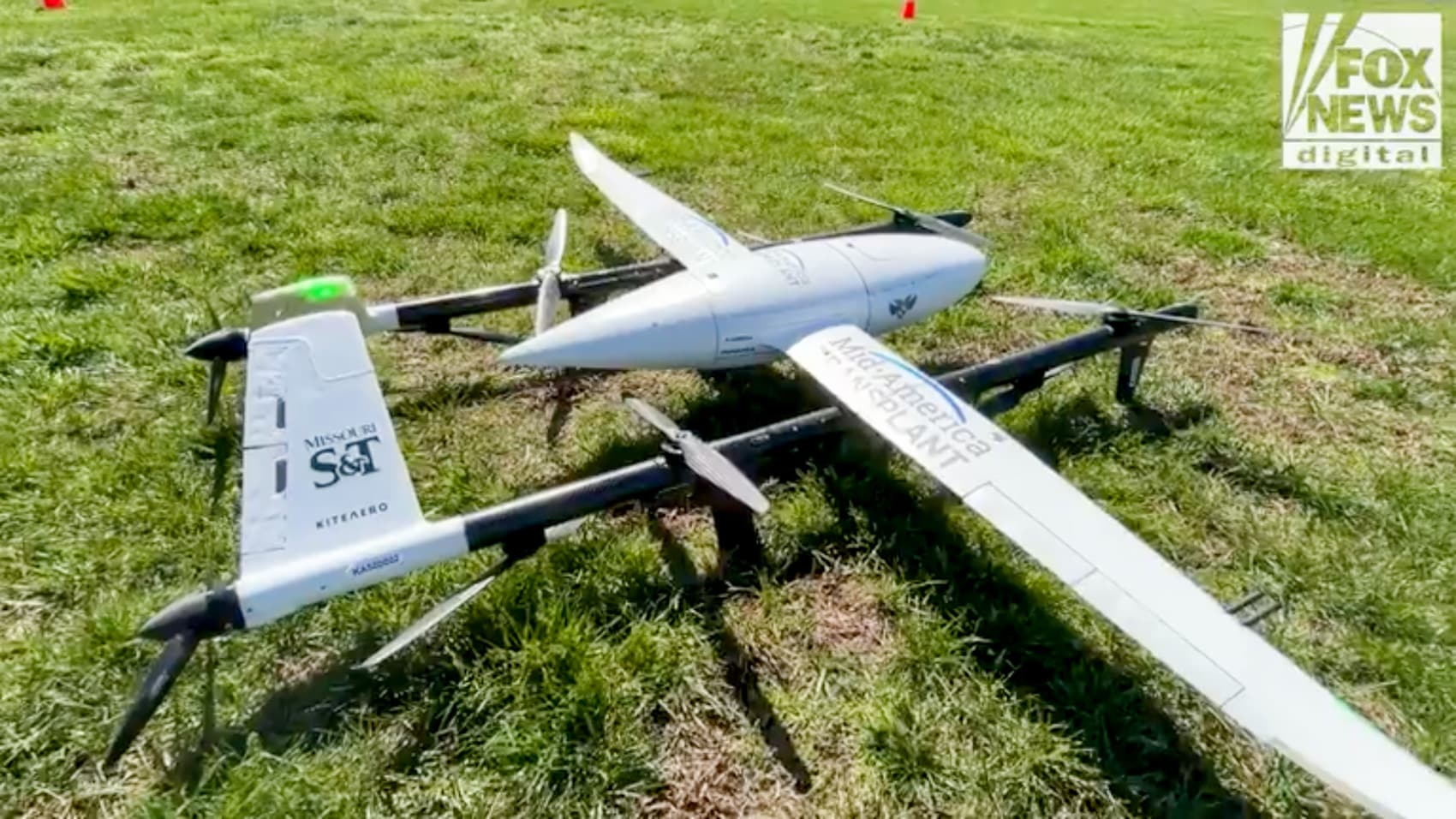Valkyrie fixed-wing VTOL with an 8-foot (2.4-meter) wingspan for medical cargo.