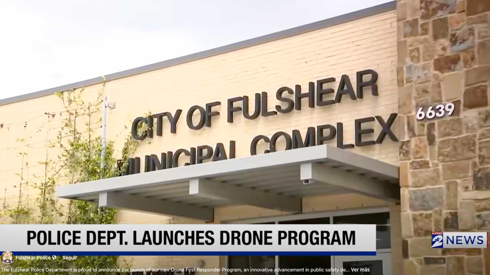 A Fulshear police officer preparing the DJI Matrice 350 RTK for launch.
