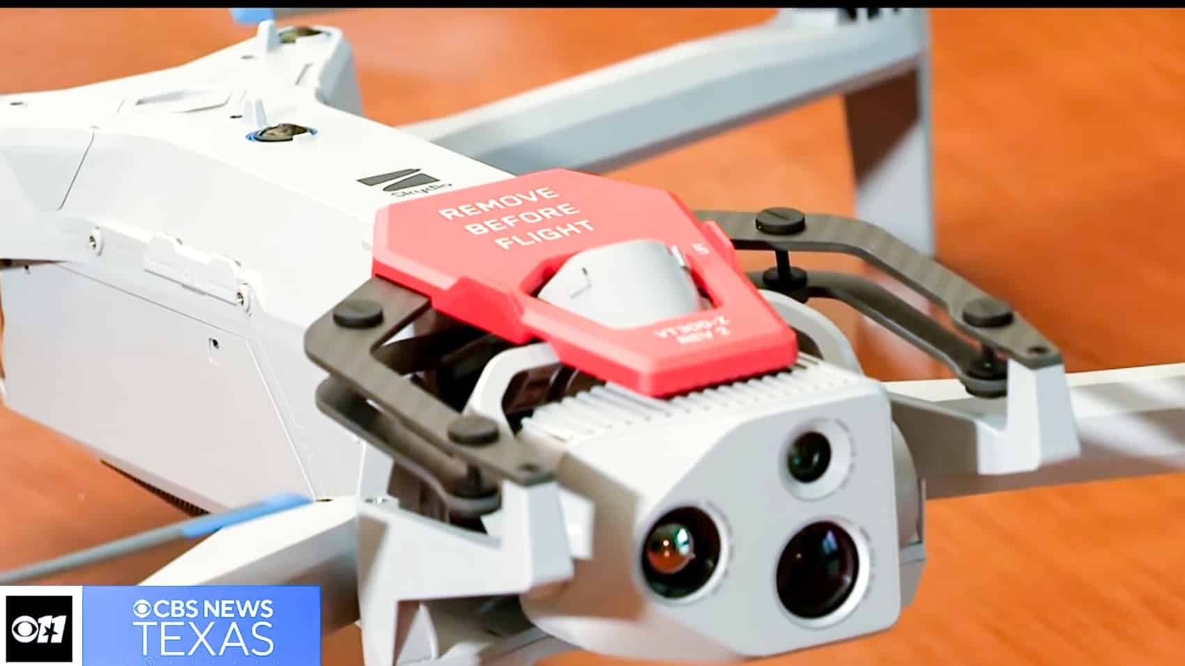 A Dallas Police drone feed streaming into the Fusion Real Time Crime Center.