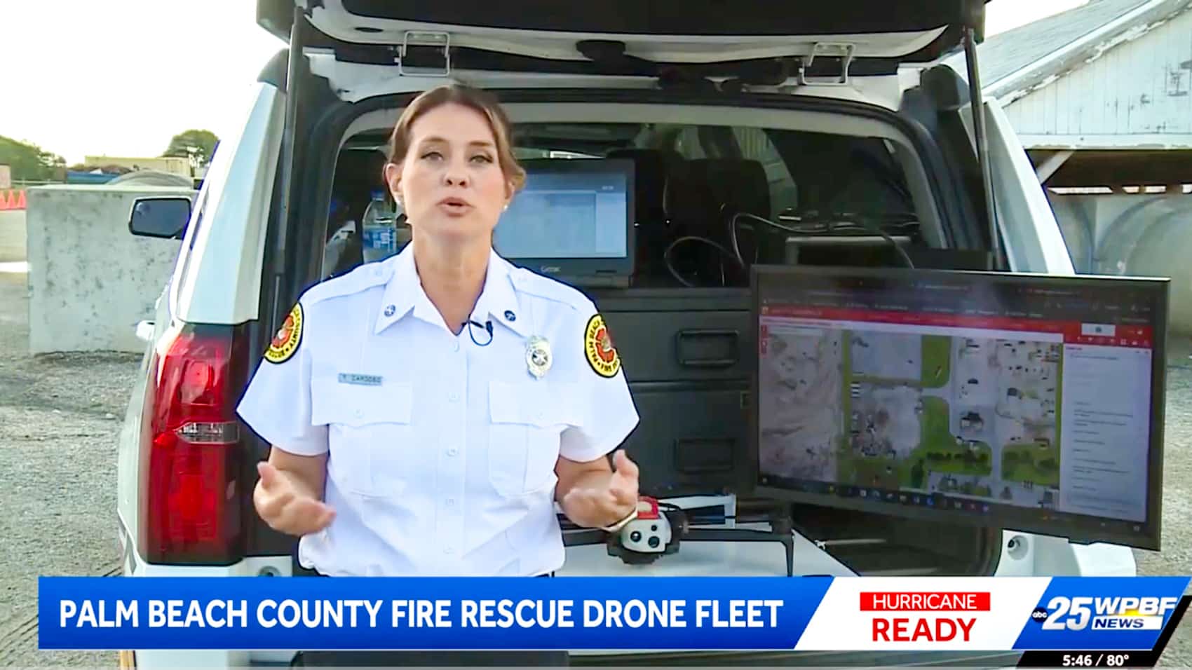 Skydio X10 in flight, the platform Florida agencies turned to once DJI was restricted.