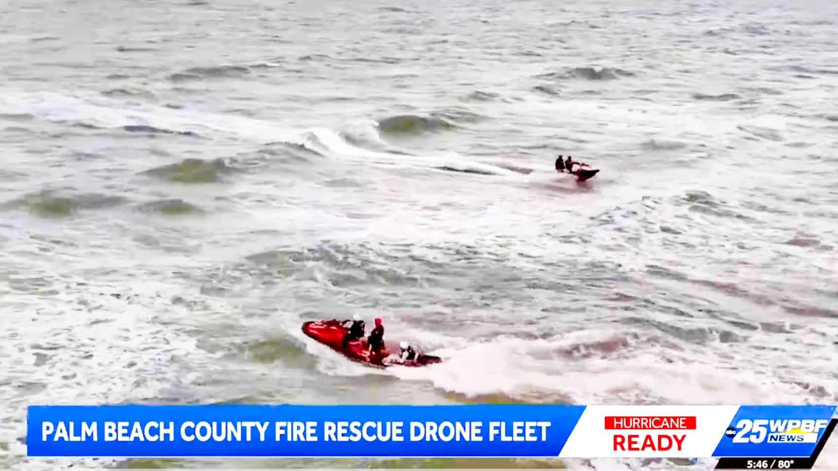Palm Beach County Fire Rescue crew with a Skydio X10 from the new fleet.