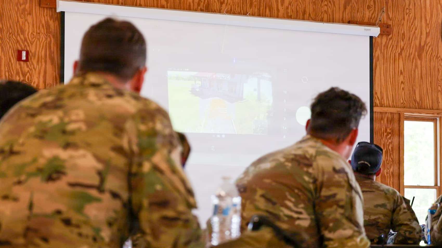 Skydio X10 hand-launched during the joint reconnaissance training.