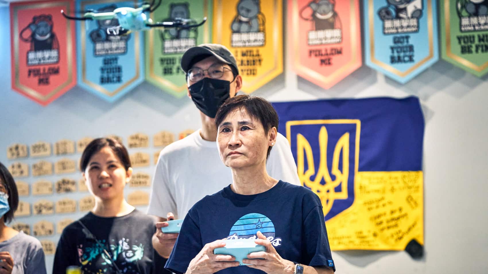 Kuma Academy trainee flying a sub-100-gram Taiwanese quad with no GPS assist.