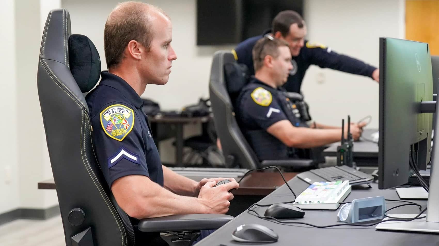 A Skydio dock installed across the city for remote launches on dispatched calls.