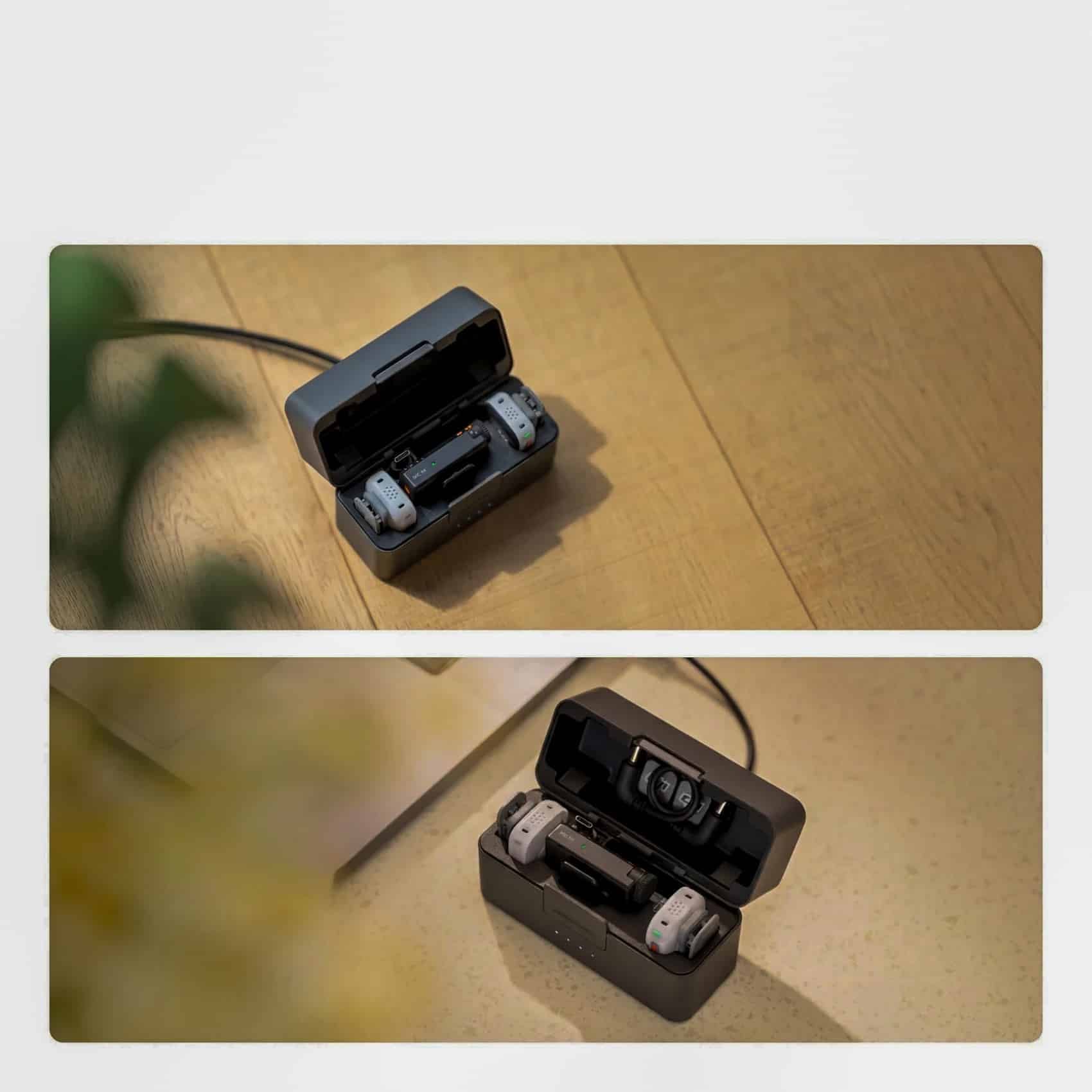 Mic Mini 2S kit holding 14.5 GB of internal storage per transmitter.
