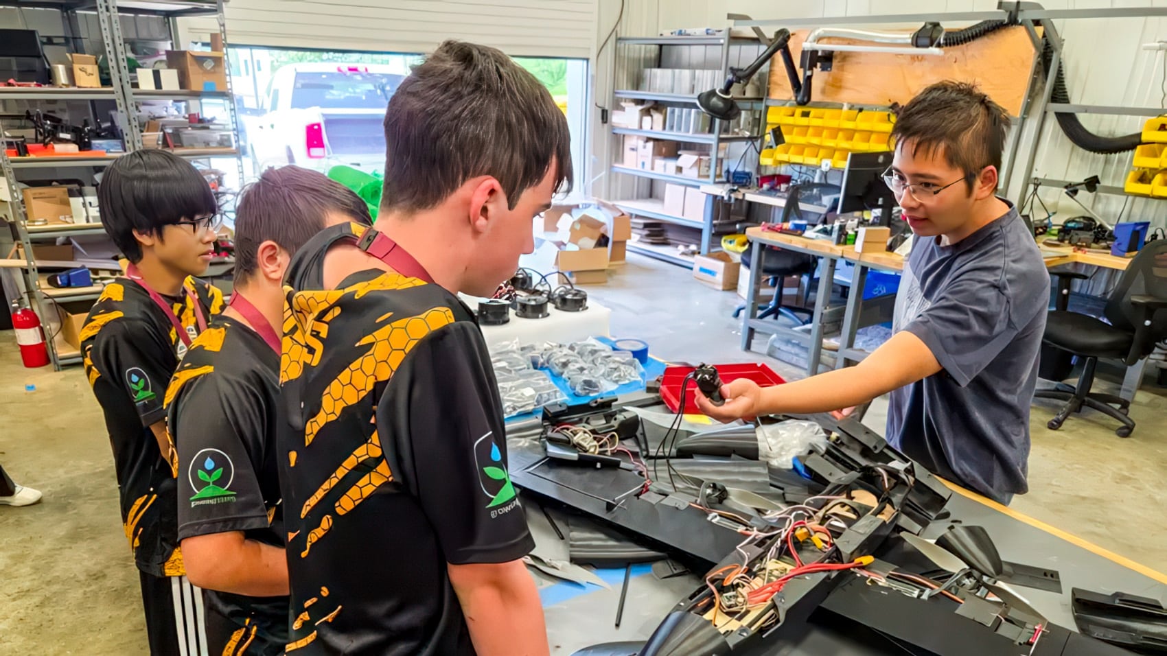 ABSI Hosts Hive Mind Robotics Team for Counter-UAS Tour