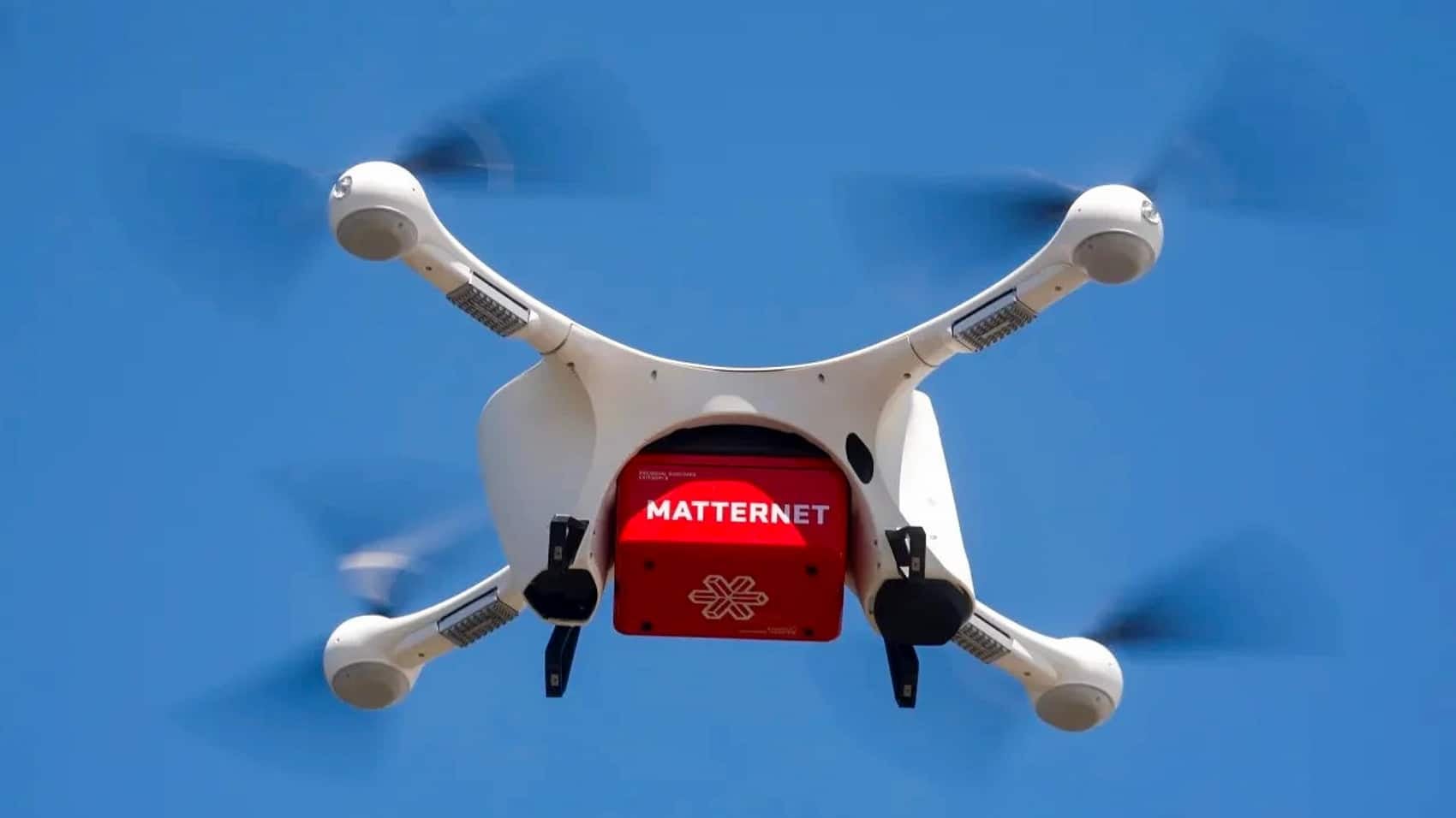 An M2 drone of the type UPS Flight Forward flew between North Carolina hospitals.