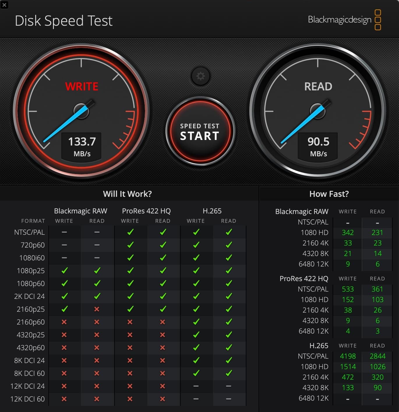 Screenshot of a second benchmark pass on the same Lexar card.