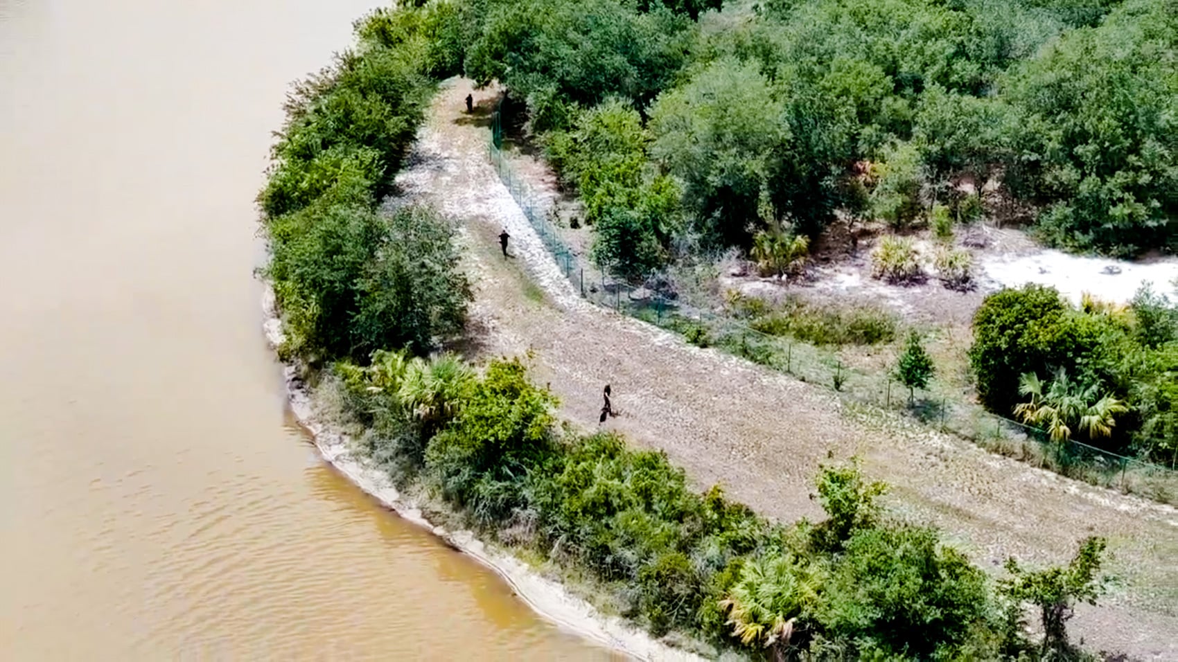 Aerial view of the Port St. Lucie neighborhood and canal where the missing woman was found.
