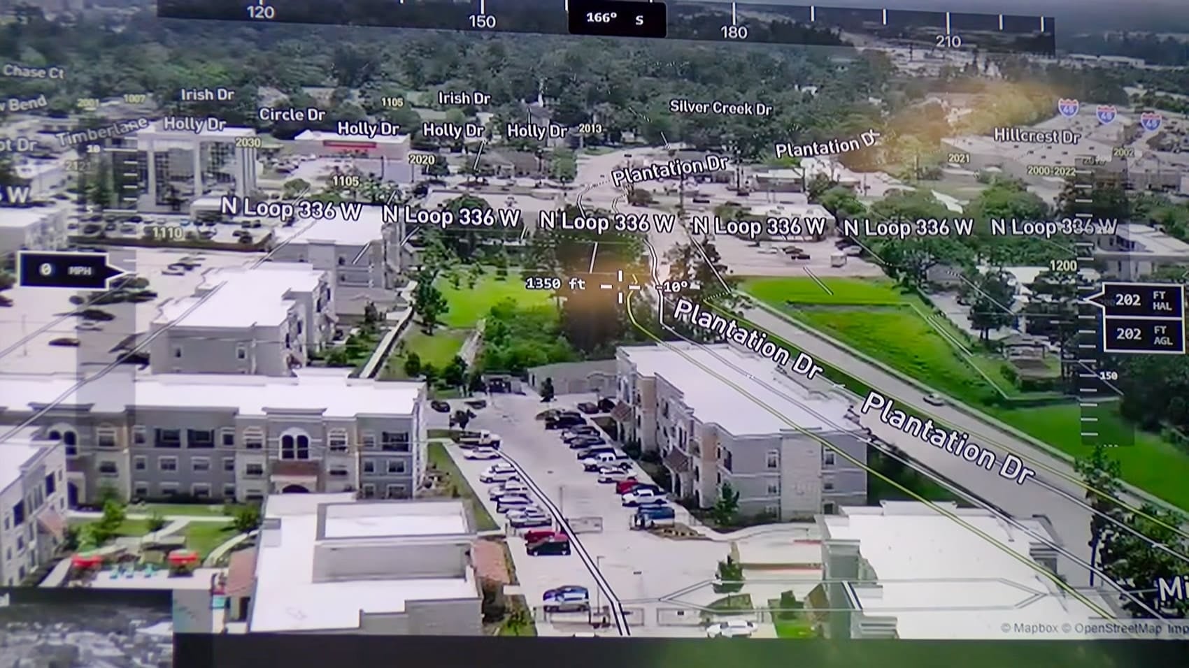 Conroe officer operating the Skydio X10 from the department ground station.