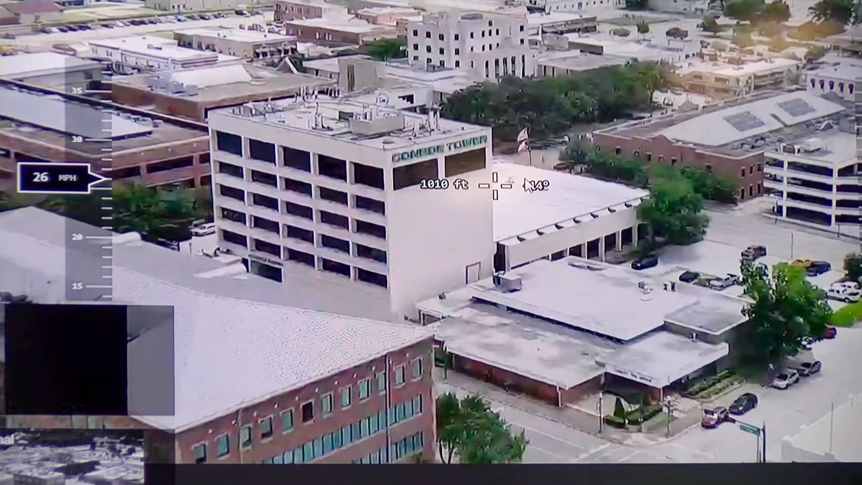 One of the two Skydio X10 drones Conroe bought with seized criminal funds.