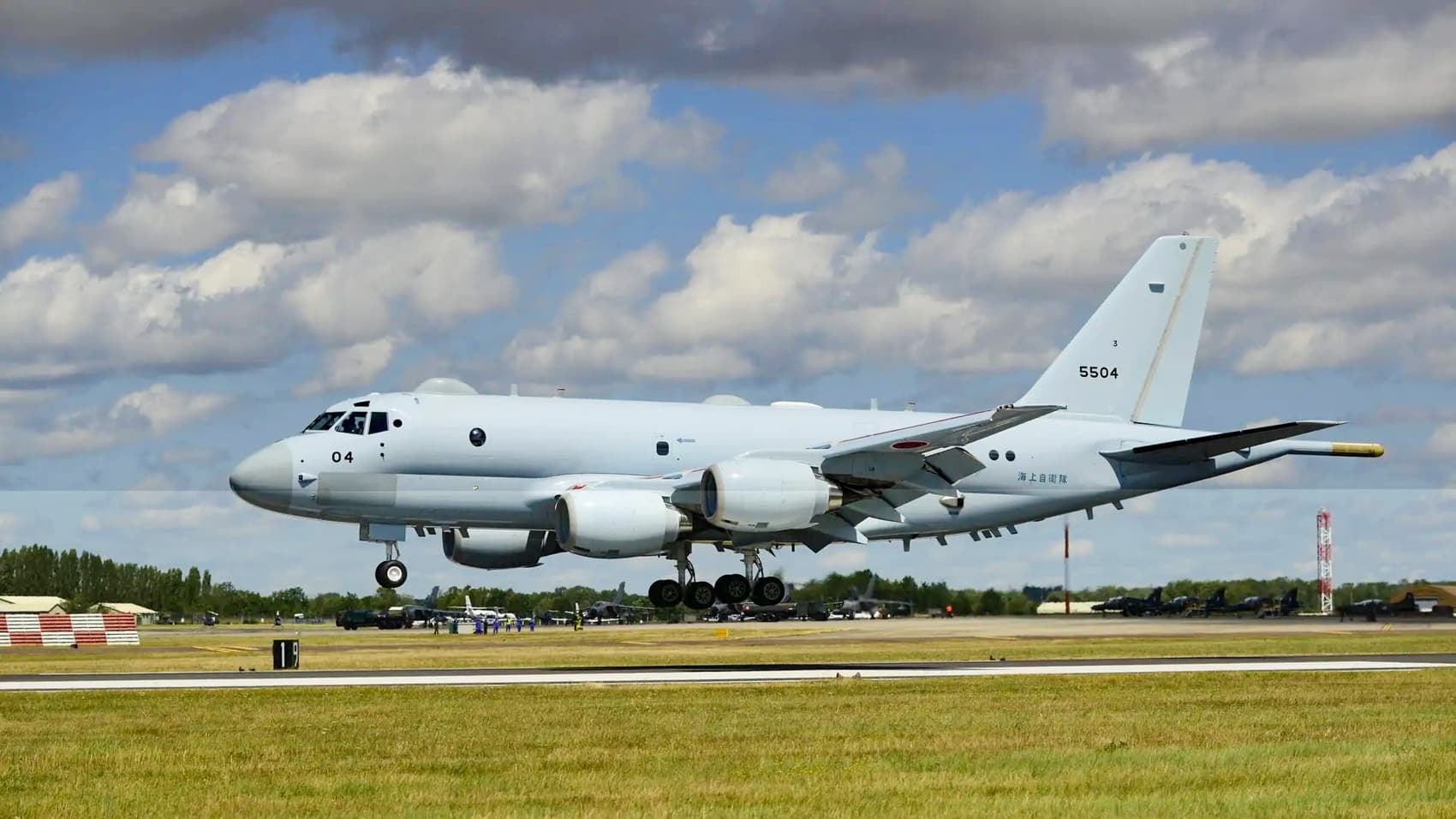 Kawasaki P-1 maritime patrol aircraft flown by Japan's Maritime Self-Defense Force.