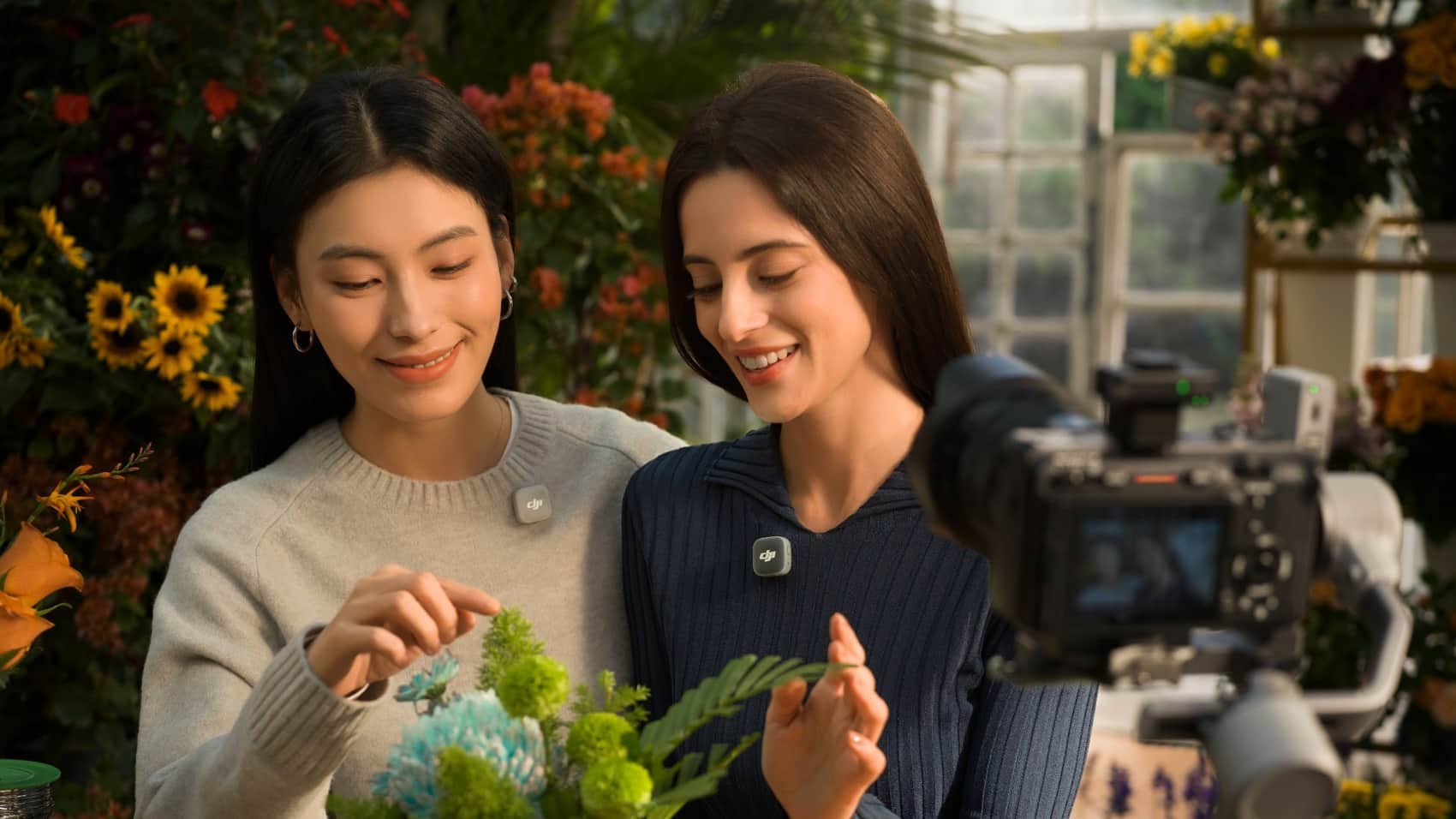 The DJI Mic Mini 2S transmitter and receiver, launched in China on July 2.