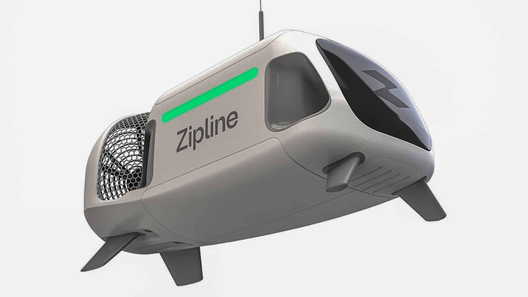 A Zipline aircraft over a Dallas-Fort Worth route, where the company already flies for Walmart.