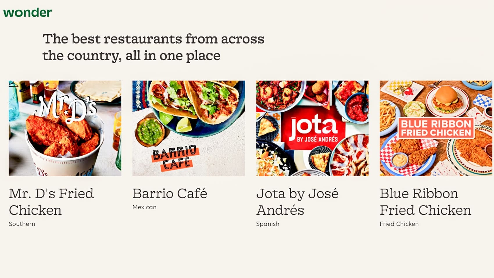 A Wonder multi-restaurant kitchen, the food hall in a box behind the Texas drone orders.