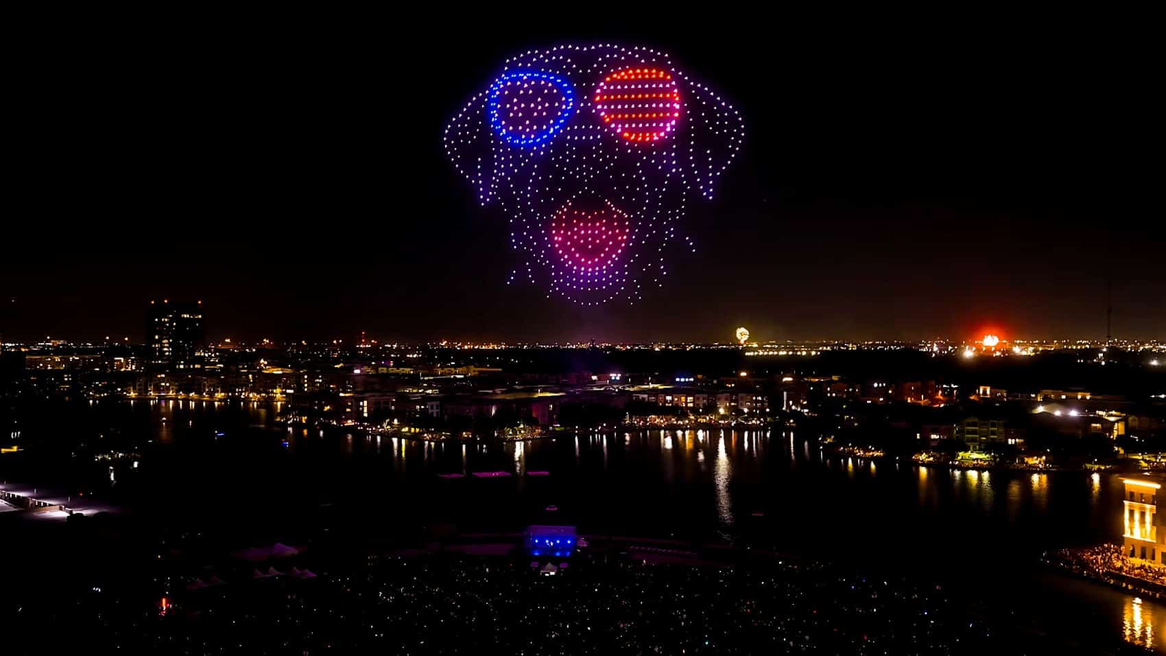 Sky Elements Marks America's 250th With 700 Drones in Irving