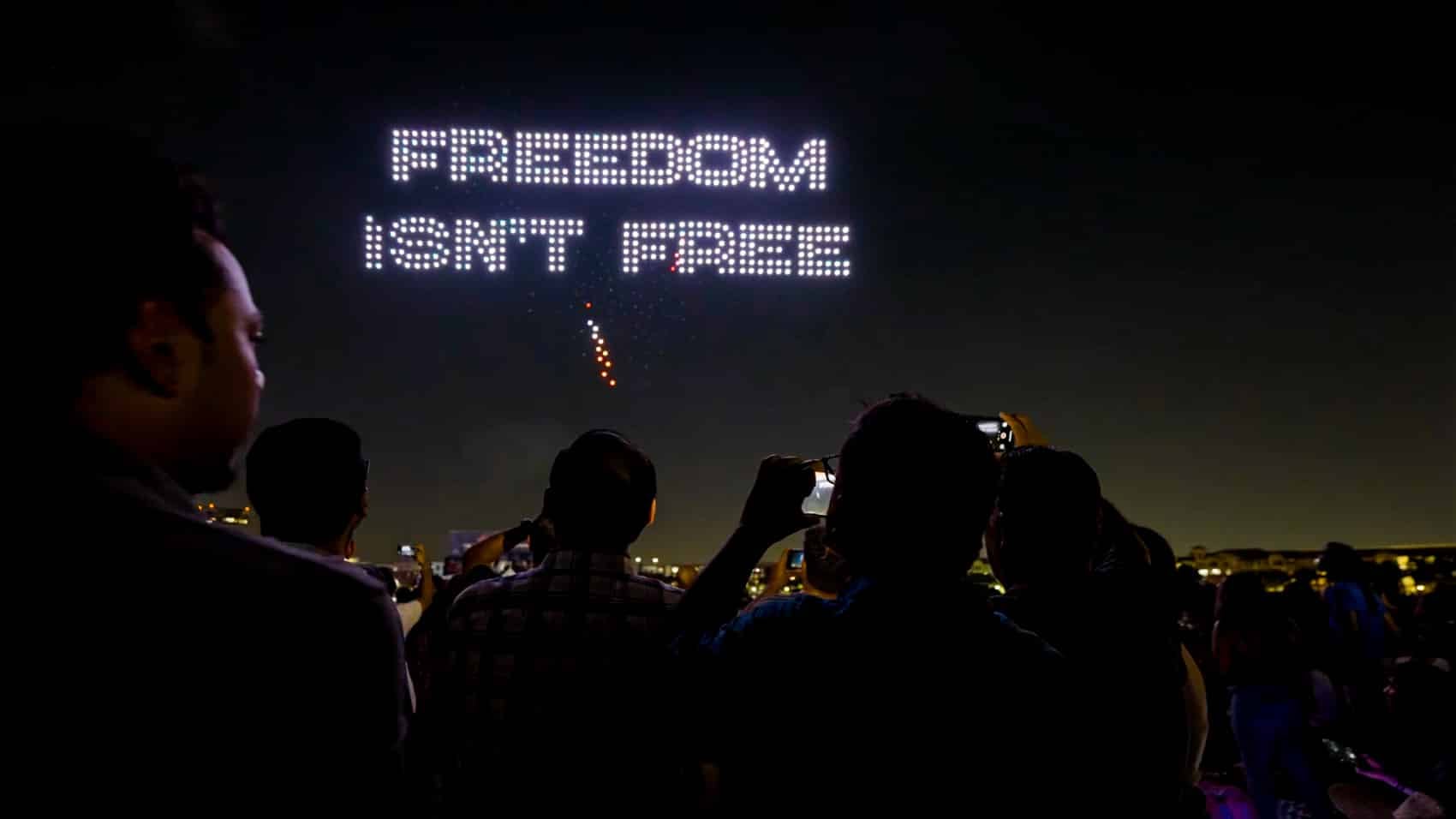 Sky Elements Marks America's 250th With 700 Drones in Irving