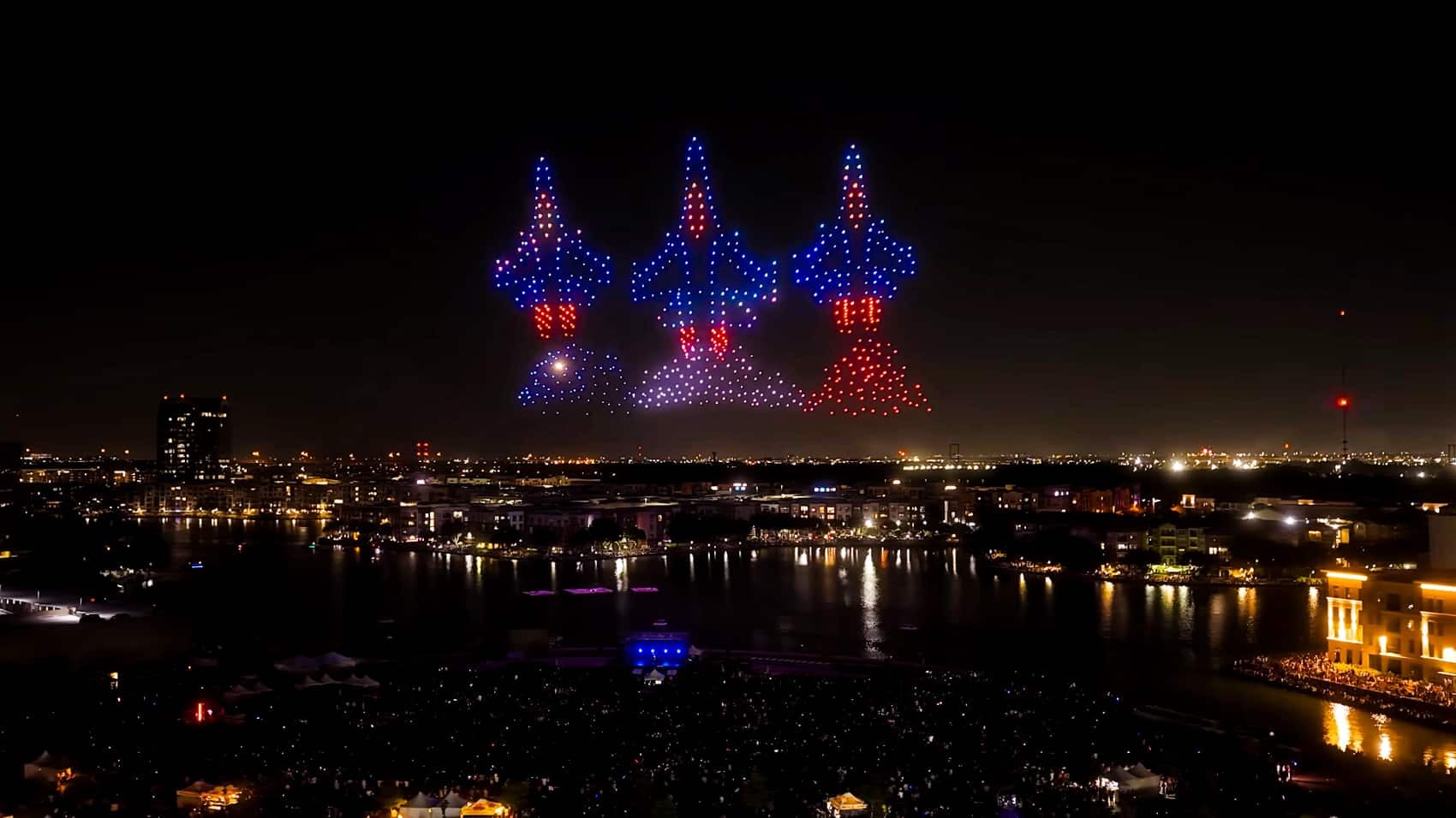 Sky Elements Marks America's 250th With 700 Drones in Irving