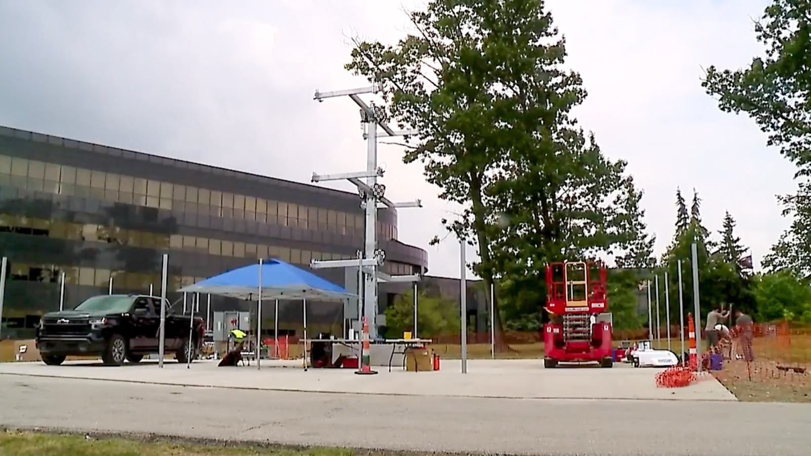 Zipline Platform 2 drone delivering a package