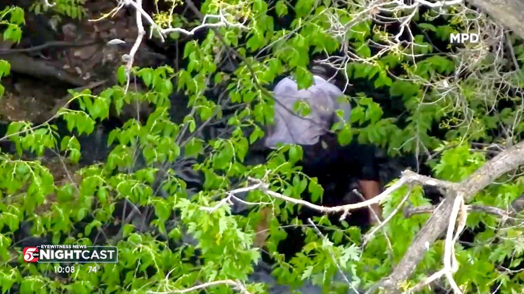 Minneapolis police drone rescue thermal footage