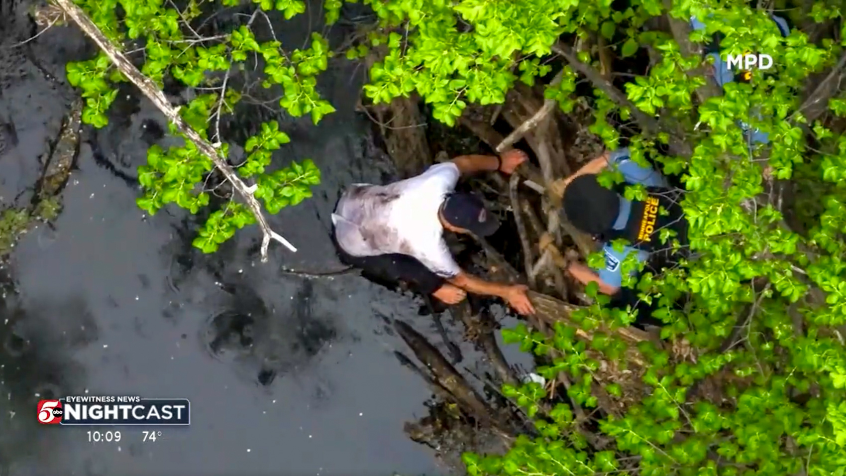 Minneapolis police drone rescue thermal footage
