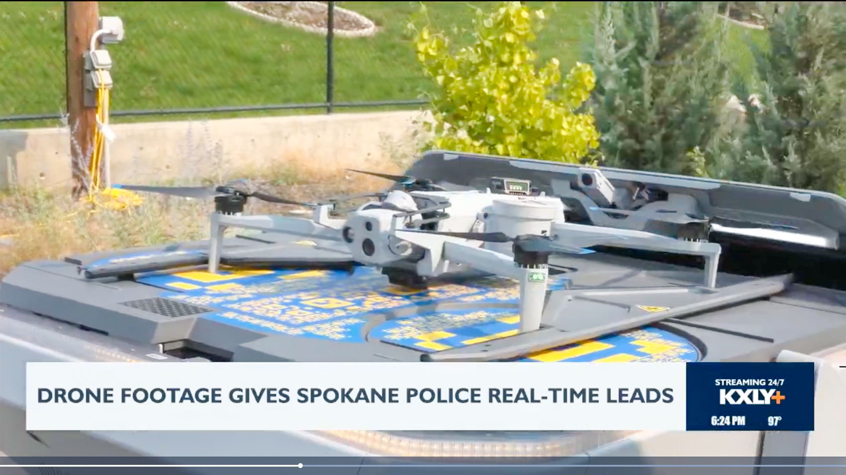 Skydio X10 drone type used by Spokane Police during its DFR pilot